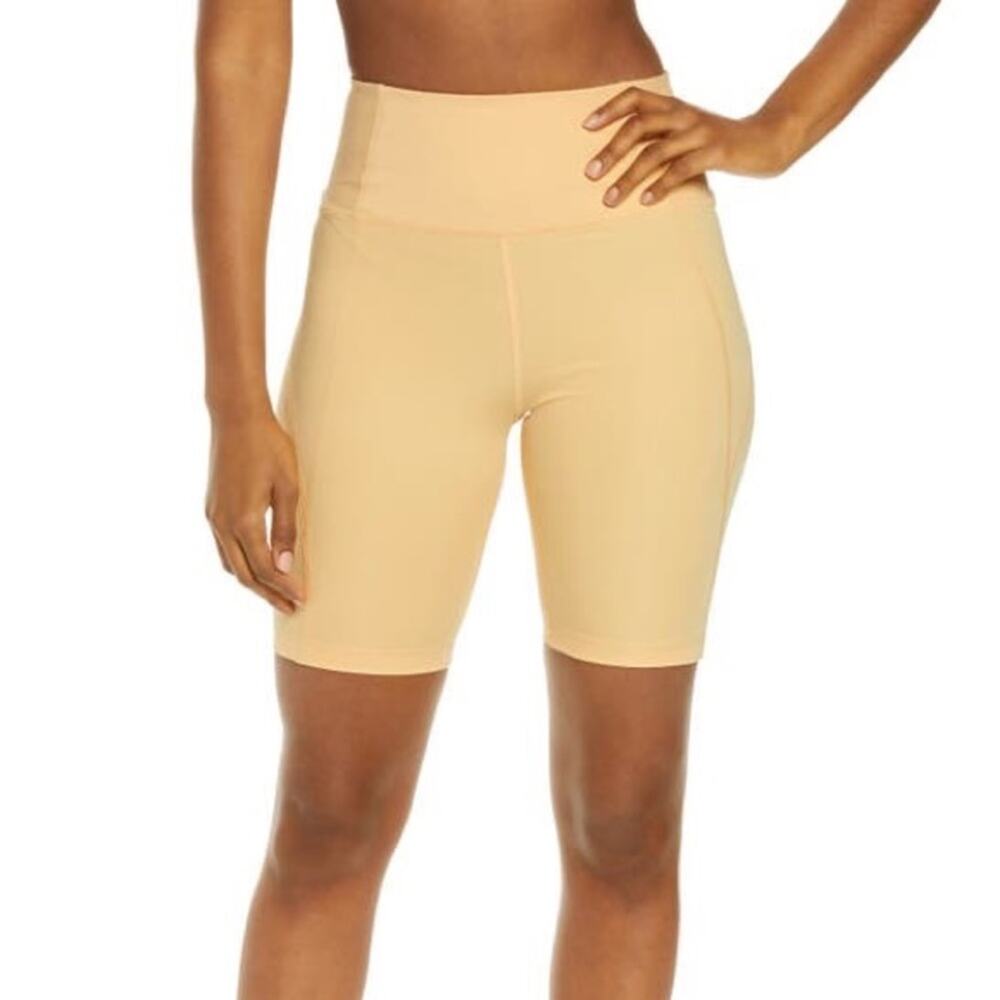 GIRLFRIEND COLLECTIVE High Waist Bike Shorts Yellow